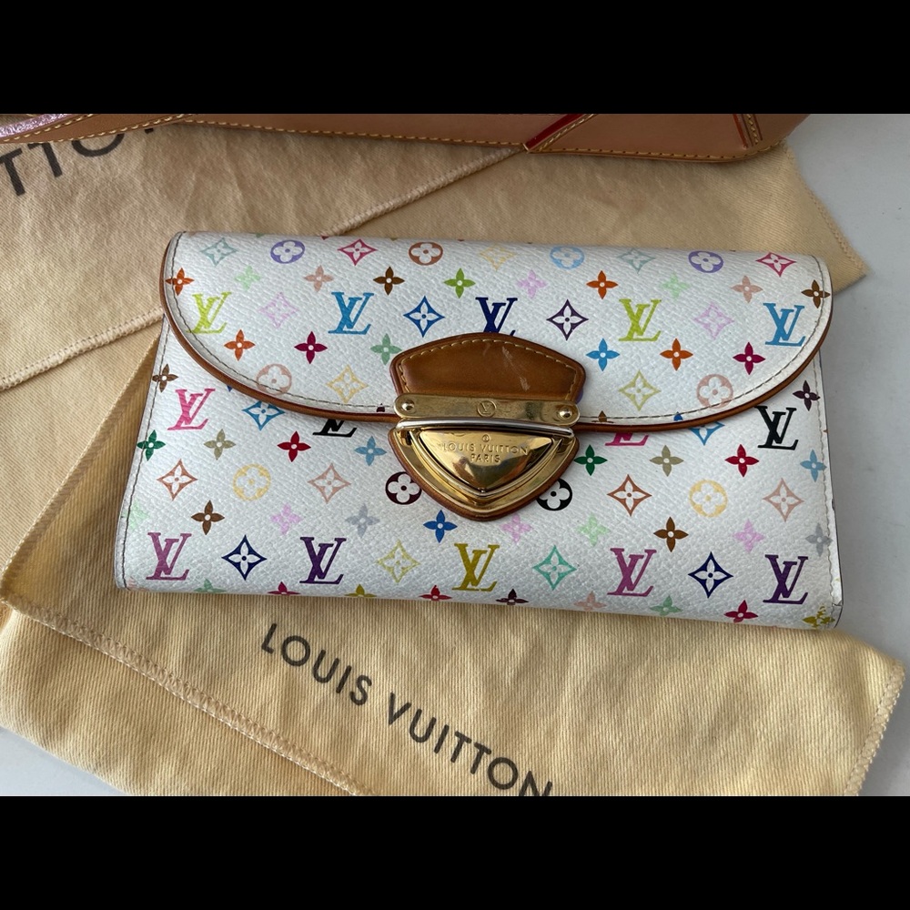 Louis Vuitton Monogram Multicolor White Portefeiulle Eugenie Wallet